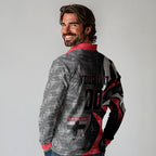 Personalised St Kilda Saints Long Sleeve Polo Shirt Trippy Psychedelic Abstract Art Mascot Football Fans