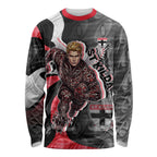 Personalised St Kilda Saints Long Sleeve Shirt Trippy Psychedelic Abstract Art Mascot Football Fans