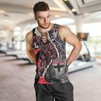 Personalised St Kilda Saints Men Tank Top Trippy Psychedelic Abstract Art Mascot Football Fans