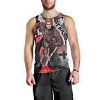 Personalised St Kilda Saints Men Tank Top Trippy Psychedelic Abstract Art Mascot Football Fans
