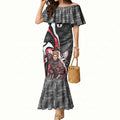 Personalised St Kilda Saints Mermaid Dress Trippy Psychedelic Abstract Art Mascot Football Fans