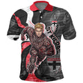 Personalised St Kilda Saints Polo Shirt Trippy Psychedelic Abstract Art Mascot Football Fans