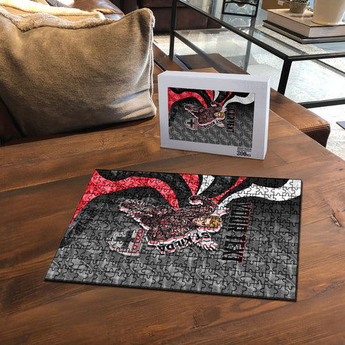 Personalised St Kilda Saints Puzzle Trippy Psychedelic Abstract Art Mascot Football Fans