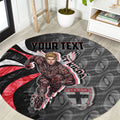 Personalised St Kilda Saints Round Carpet Trippy Psychedelic Abstract Art Mascot Football Fans