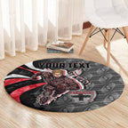 Personalised St Kilda Saints Round Carpet Trippy Psychedelic Abstract Art Mascot Football Fans