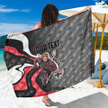 Personalised St Kilda Saints Sarong Trippy Psychedelic Abstract Art Mascot Football Fans