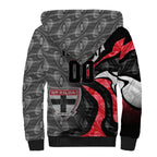 Personalised St Kilda Saints Sherpa Hoodie Trippy Psychedelic Abstract Art Mascot Football Fans