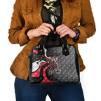 Personalised St Kilda Saints Shoulder Handbag Trippy Psychedelic Abstract Art Mascot Football Fans