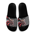Personalised St Kilda Saints Slide Sandals Trippy Psychedelic Abstract Art Mascot Football Fans