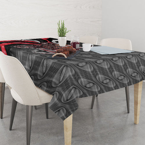 Personalised St Kilda Saints Tablecloth Trippy Psychedelic Abstract Art Mascot Football Fans