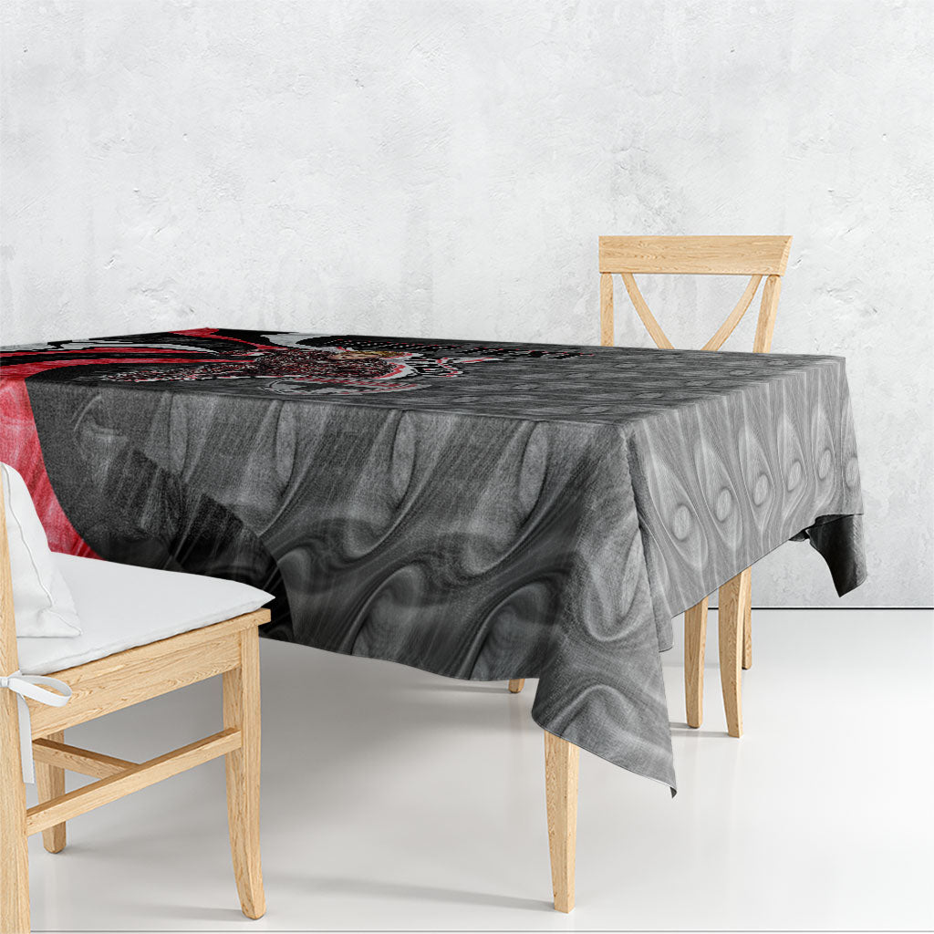 Personalised St Kilda Saints Tablecloth Trippy Psychedelic Abstract Art Mascot Football Fans