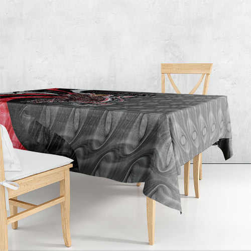 Personalised St Kilda Saints Tablecloth Trippy Psychedelic Abstract Art Mascot Football Fans