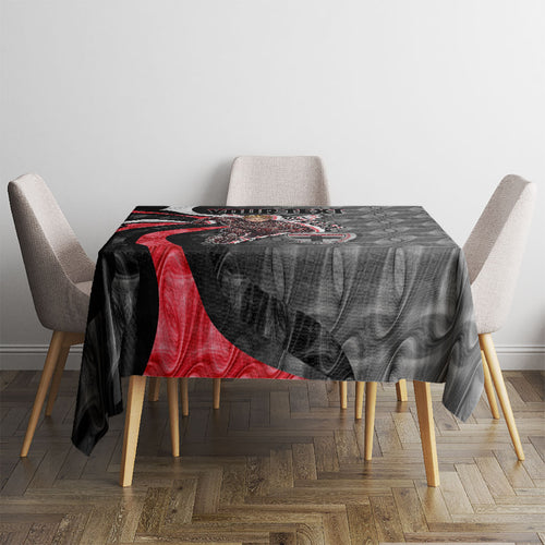 Personalised St Kilda Saints Tablecloth Trippy Psychedelic Abstract Art Mascot Football Fans