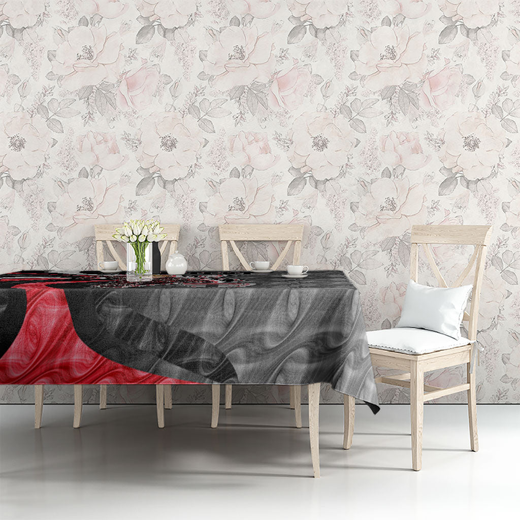 Personalised St Kilda Saints Tablecloth Trippy Psychedelic Abstract Art Mascot Football Fans