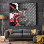 Personalised St Kilda Saints Tapestry Trippy Psychedelic Abstract Art Mascot Football Fans