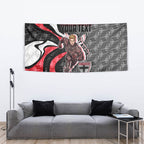 Personalised St Kilda Saints Tapestry Trippy Psychedelic Abstract Art Mascot Football Fans