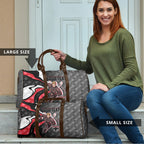 Personalised St Kilda Saints Travel Bag Trippy Psychedelic Abstract Art Mascot Football Fans