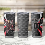 Personalised St Kilda Saints Tumbler Cup Trippy Psychedelic Abstract Art Mascot Football Fans