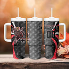 Personalised St Kilda Saints Tumbler With Handle Trippy Psychedelic Abstract Art Mascot Football Fans
