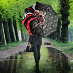 Personalised St Kilda Saints Umbrella Trippy Psychedelic Abstract Art Mascot Football Fans