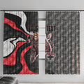 Personalised St Kilda Saints Window Curtain Trippy Psychedelic Abstract Art Mascot Football Fans