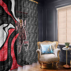 Personalised St Kilda Saints Window Curtain Trippy Psychedelic Abstract Art Mascot Football Fans