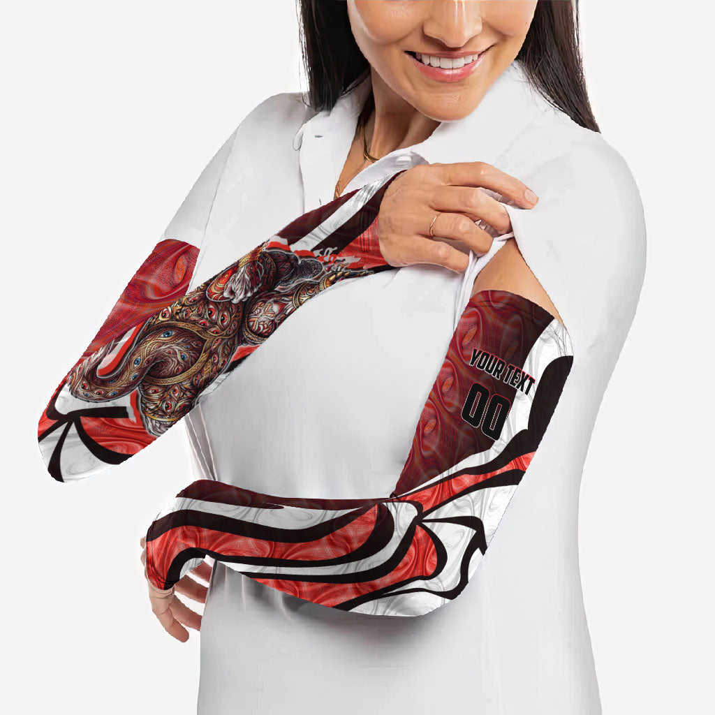 Personalised Sydney Swans Arm Sleeves Trippy Psychedelic Abstract Art Mascot Football Fans