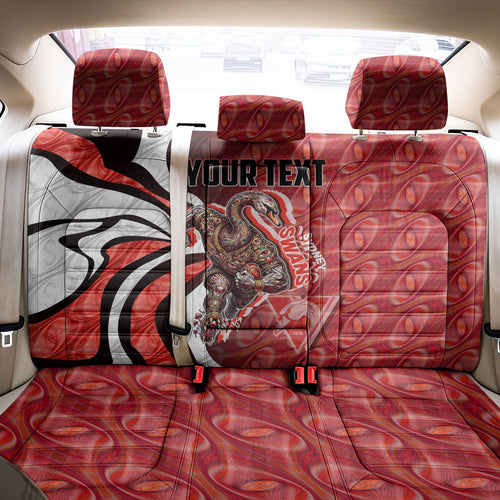 Personalised Sydney Swans Back Car Seat Cover Trippy Psychedelic Abstract Art Mascot Football Fans