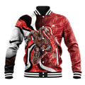 Personalised Sydney Swans Baseball Jacket Trippy Psychedelic Abstract Art Mascot Football Fans