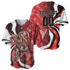 Personalised Sydney Swans Baseball Jersey Trippy Psychedelic Abstract Art Mascot Football Fans