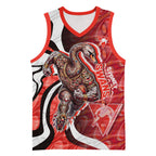 Personalised Sydney Swans Basketball Jersey Trippy Psychedelic Abstract Art Mascot Football Fans