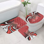 Personalised Sydney Swans Bathroom Set Trippy Psychedelic Abstract Art Mascot Football Fans