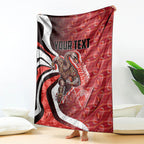 Personalised Sydney Swans Blanket Trippy Psychedelic Abstract Art Mascot Football Fans