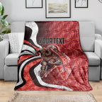 Personalised Sydney Swans Blanket Trippy Psychedelic Abstract Art Mascot Football Fans