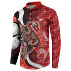 Personalised Sydney Swans Button Sweatshirt Trippy Psychedelic Abstract Art Mascot Football Fans