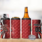 Personalised Sydney Swans 4 in 1 Can Cooler Tumbler Trippy Psychedelic Abstract Art Mascot Football Fans