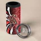 Personalised Sydney Swans 4 in 1 Can Cooler Tumbler Trippy Psychedelic Abstract Art Mascot Football Fans