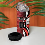 Personalised Sydney Swans 4 in 1 Can Cooler Tumbler Trippy Psychedelic Abstract Art Mascot Football Fans