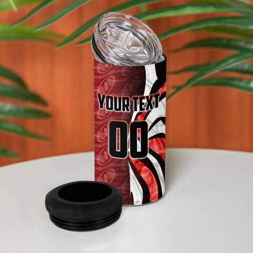 Personalised Sydney Swans 4 in 1 Can Cooler Tumbler Trippy Psychedelic Abstract Art Mascot Football Fans