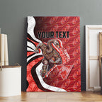Personalised Sydney Swans Canvas Wall Art Trippy Psychedelic Abstract Art Mascot Football Fans