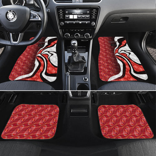 Personalised Sydney Swans Car Mats Trippy Psychedelic Abstract Art Mascot Football Fans