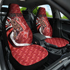 Personalised Sydney Swans Car Seat Cover Trippy Psychedelic Abstract Art Mascot Football Fans
