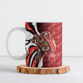 Personalised Sydney Swans Ceramic Mug Trippy Psychedelic Abstract Art Mascot Football Fans