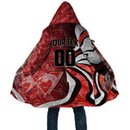 Personalised Sydney Swans Cloak Trippy Psychedelic Abstract Art Mascot Football Fans
