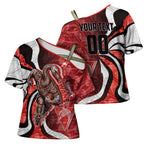 Personalised Sydney Swans Cross Shoulder Shirt Trippy Psychedelic Abstract Art Mascot Football Fans