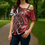 Personalised Sydney Swans Cross Shoulder Shirt Trippy Psychedelic Abstract Art Mascot Football Fans