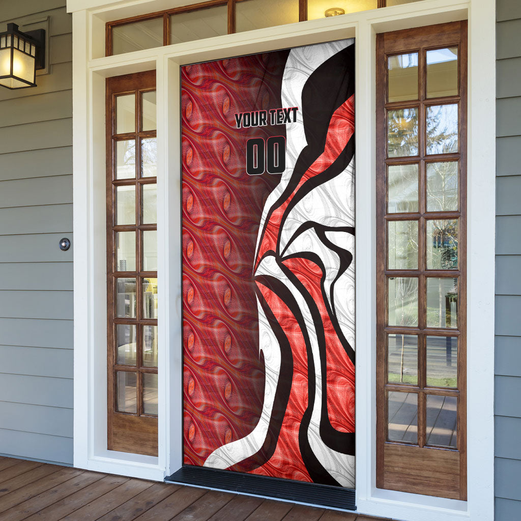 Personalised Sydney Swans Door Cover Trippy Psychedelic Abstract Art Mascot Football Fans