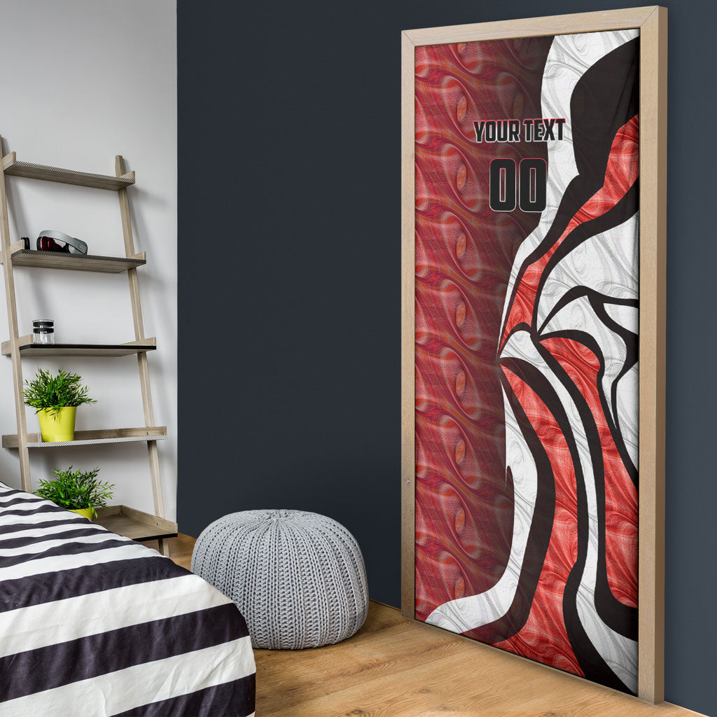 Personalised Sydney Swans Door Cover Trippy Psychedelic Abstract Art Mascot Football Fans