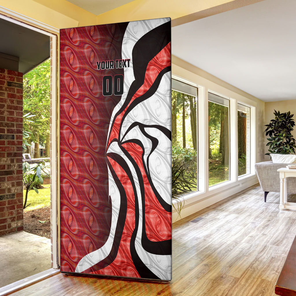 Personalised Sydney Swans Door Cover Trippy Psychedelic Abstract Art Mascot Football Fans