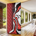 Personalised Sydney Swans Door Cover Trippy Psychedelic Abstract Art Mascot Football Fans